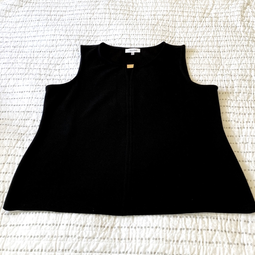 Calvin Klein Black Sleeveless Top